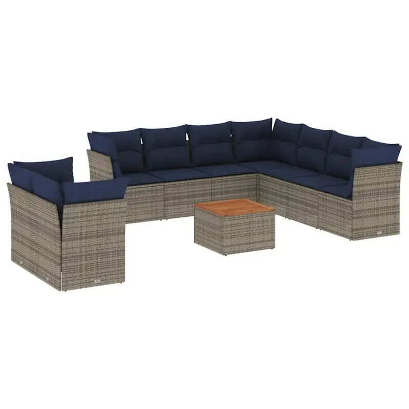 Lounge tuinset met waterdichte tas in grijs materiaal en gepoedercoat staal - Grijs - Tuinsets