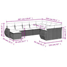 Lounge Tuinset met Waterdichte Tas in Grijs Materiaal en Gepoedercoat Staal - Tuinsets