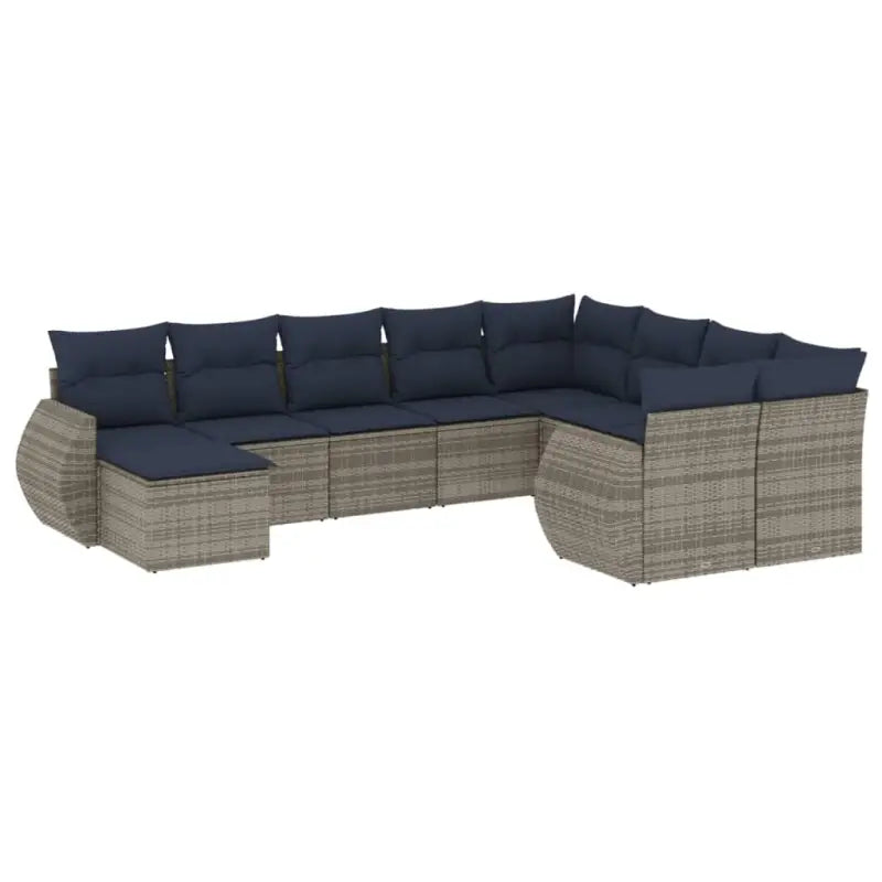 Lounge Tuinset met Waterdichte Tas in Grijs Materiaal en Gepoedercoat Staal - Tuinsets