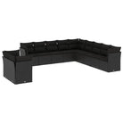Lounge tuinset met waterdichte tas in zwart materiaal en gepoedercoat staal - Tuinsets