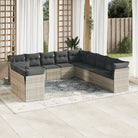 Lounge tuinset met waterdichte tas in zwart materiaal en gepoedercoat staal - Lichtgrijs / Zonder tafel - Tuinsets