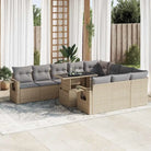 Lounge Tuinset met waterdichte zak en beige materiaal - Beige en grijs / met opbergruimte - Tuinsets