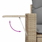 Lounge Tuinset met waterdichte zak en beige materiaal - Tuinsets