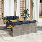 Lounge tuinset met waterdichte zak en grijs gepoedercoat staal - Grijs - Tuinsets