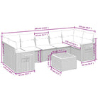 Lounge Tuinset met Zwart Materiaal en Gepoedercoat Staal - Tuinsets