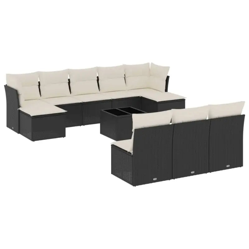 Lounge tuinset met zwart materiaal en waterdichte tas van gepoedercoat staal - Tuinsets