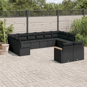 Lounge tuinset met zwart materiaal en waterdichte tas voor buitencomfort - Tuinsets