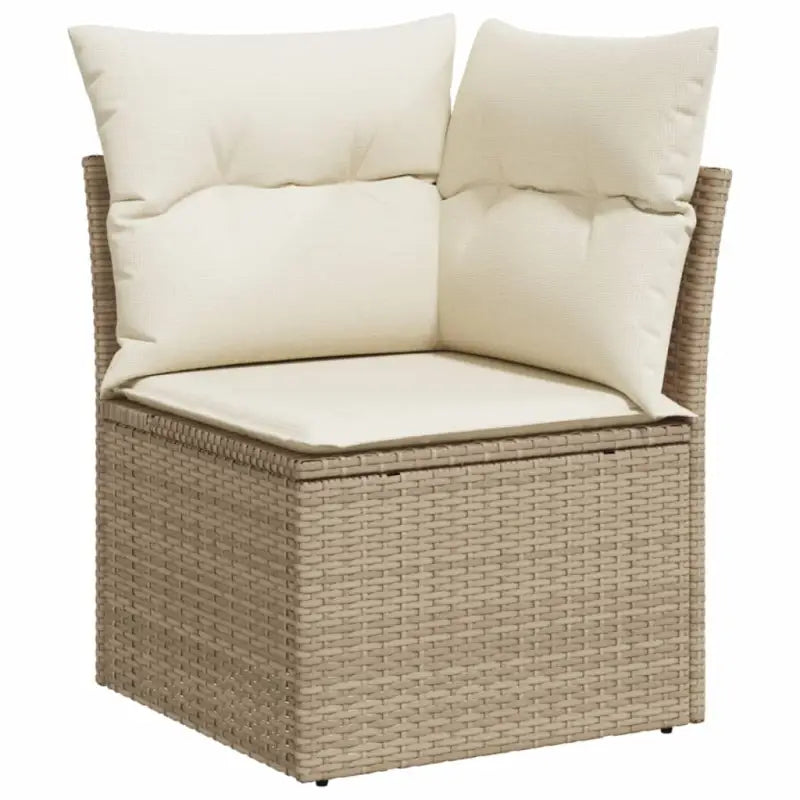 Lounge Tuinset van Beige Materiaal en Gepoedercoat Staal - Tuinsets