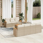 Lounge Tuinset van Beige Materiaal en Gepoedercoat Staal - Tuinsets