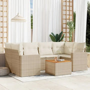 Lounge tuinset van beige materiaal met gepoedercoat staal en afmetingen - Tuinsets