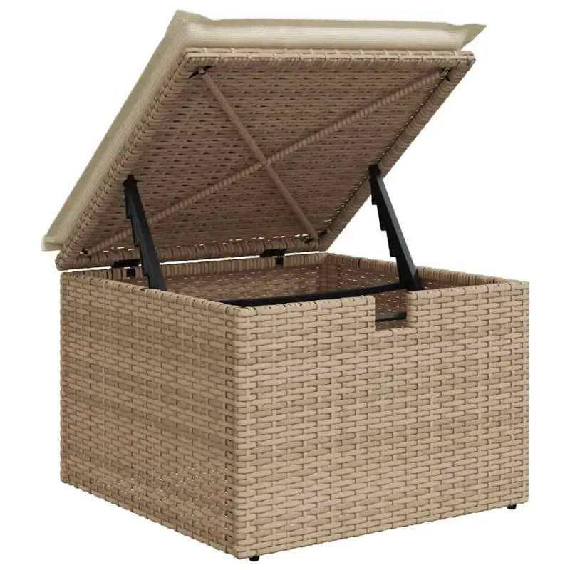 Lounge tuinset van beige materiaal met gepoedercoat staal afmetingen - Tuinsets