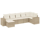 Lounge Tuinset van Gepoedercoat Staal in Beige voor Buitenplezier - Tuinsets