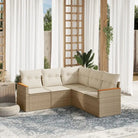 Lounge Tuinset van Gepoedercoat Staal met Beige Material - Tuinsets
