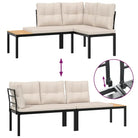 Lounge tuinset van gepoedercoat staal met comfortabele zitervaring - Tuinsets