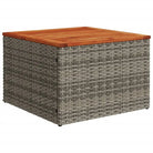 Lounge tuinset van grijs materiaal en gepoedercoat staal afmetingen - Tuinsets