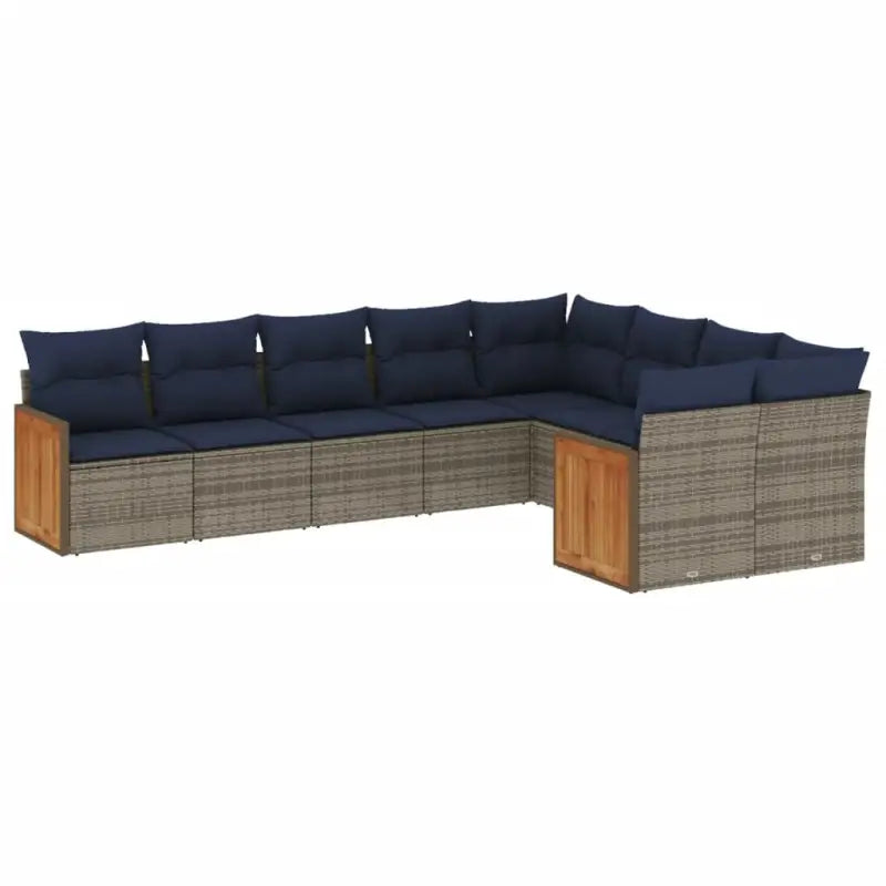 Lounge Tuinset van Grijs Materiaal met Gepoedercoat Staal en Waterdichte Zak - Tuinsets