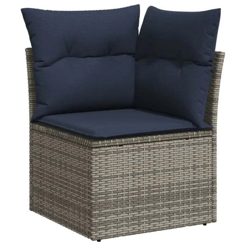 Lounge Tuinset van grijs materiaal met gepoedercoat staal afmetingen - Grijs - Tuinsets