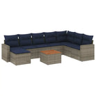 Lounge tuinset van grijs materiaal met waterdichte tas en gepoedercoat staal - Grijs - Tuinsets