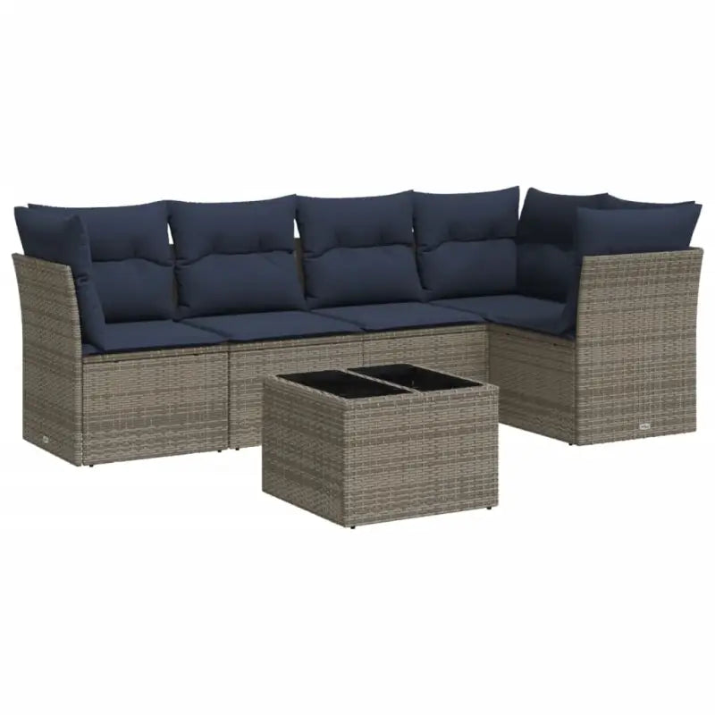 Lounge tuinset van grijs materiaal met waterdichte tas en gepoedercoat staal - Tuinsets