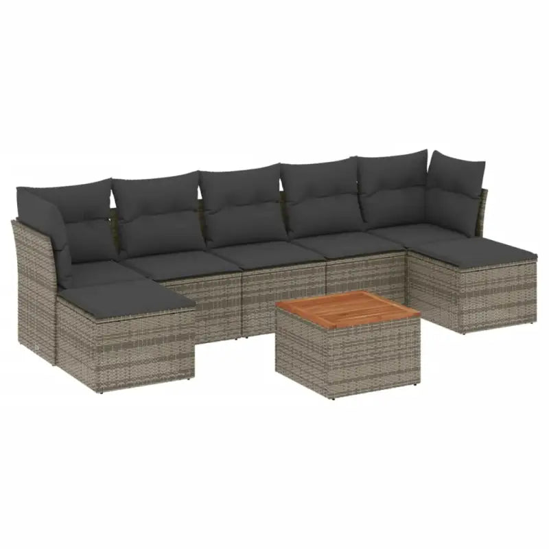 Lounge Tuinset van Grijs Materiaal met Waterdichte Tas en Gepoedercoat Staal - Tuinsets