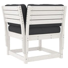 Lounge Tuinset van massief grenenhout met wit materiaal - Tuinsets