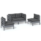 Lounge tuinset van massief grenenhout voor ontspanning en gezelligheid - Tuinsets
