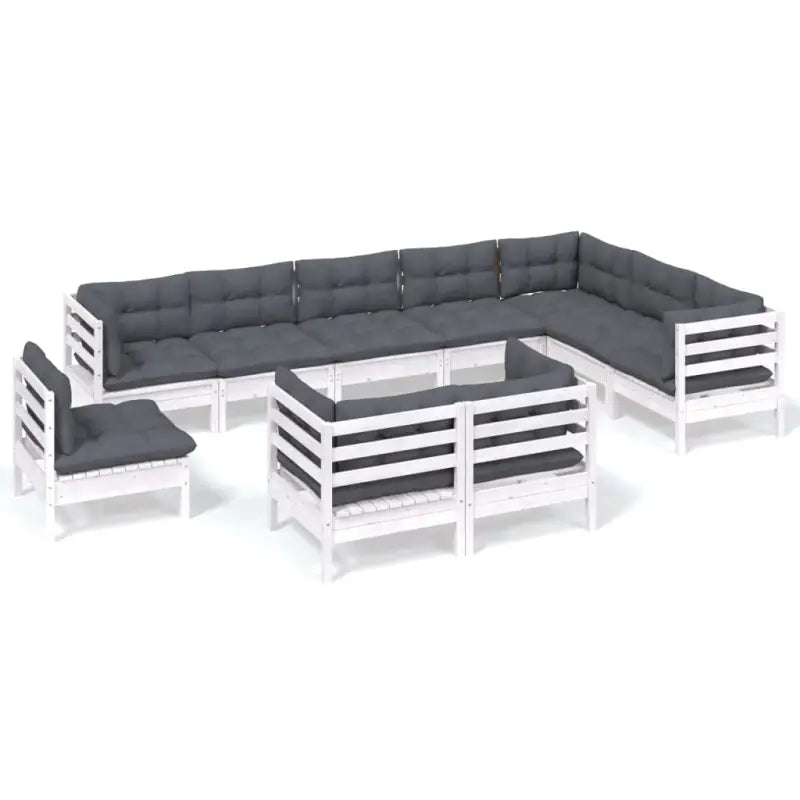 Lounge tuinset van massief grenenhout voor ontspanning en gezelligheid - Tuinsets