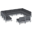Lounge tuinset van massief grenenhout voor ontspanning en gezelligheid - Tuinsets
