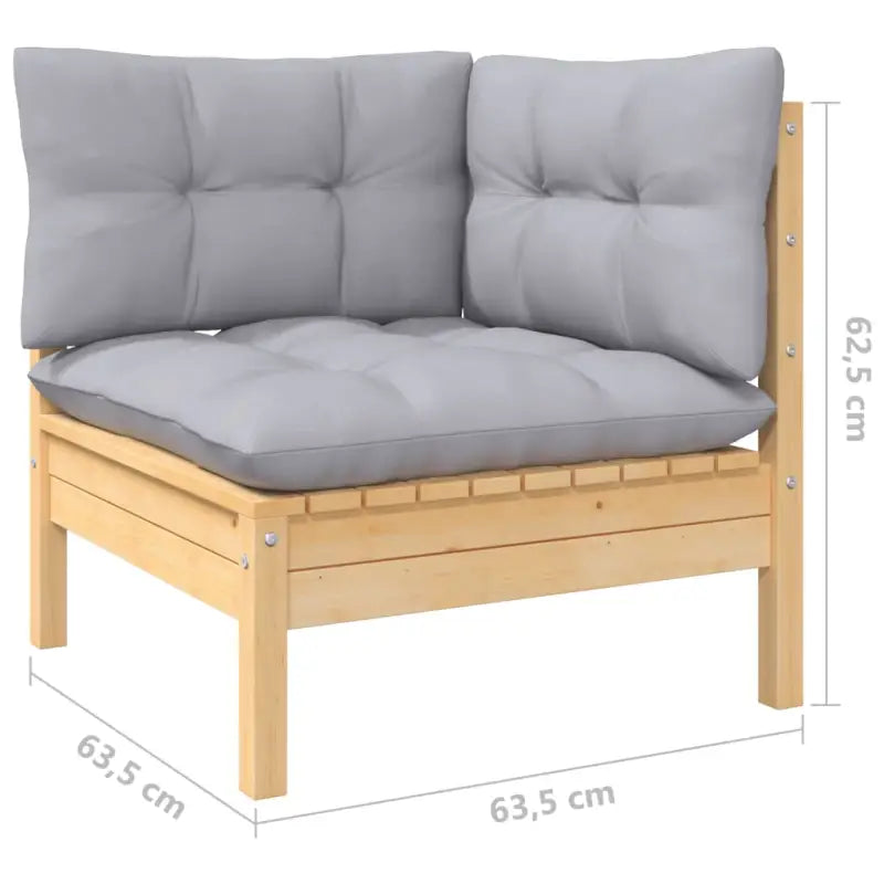 Lounge tuinset van massief grenenhout voor ontspanning en gezelligheid - Tuinsets