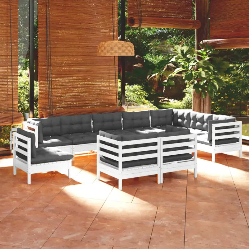 Lounge tuinset van massief grenenhout voor ontspanning en gezelligheid - Tuinsets
