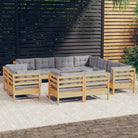 Lounge Tuinset van Massief Grenenhout voor Ontspanning en Gezelligheid - Tuinsets