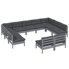 Lounge tuinset van massief grenenhout voor ontspanning en gezelligheid - Tuinsets