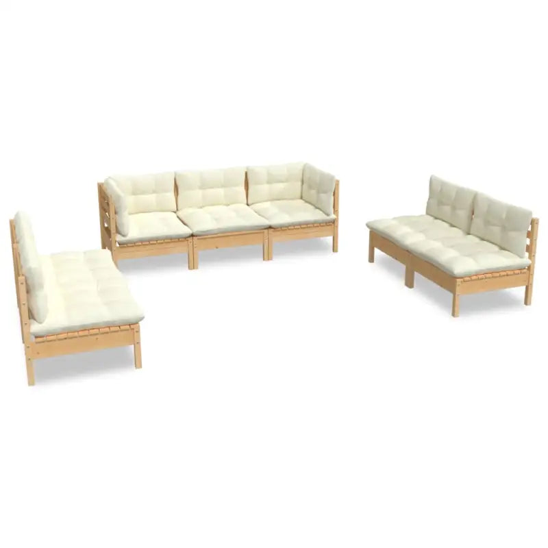 Lounge Tuinset van Massief Grenenhout voor Ontspanning en Gezelligheid - Tuinsets