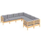 Lounge tuinset van massief grenenhout voor ontspanning en gezelligheid - Tuinsets