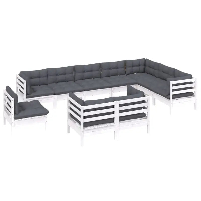 Lounge tuinset van massief grenenhout voor ontspanning en gezelligheid - Tuinsets