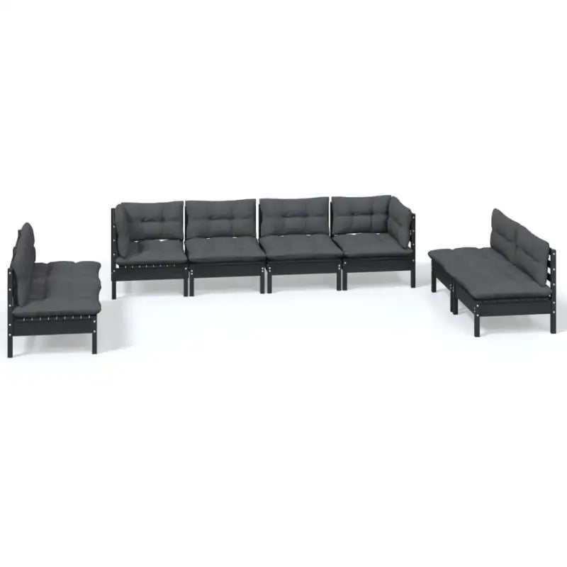 Lounge tuinset van massief grenenhout voor ontspanning en gezellige momenten - Tuinsets