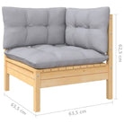 Lounge Tuinset van massief grenenhout voor ontspanning en samenzijn - Tuinsets