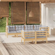 Lounge Tuinset van massief grenenhout voor ontspanning en samenzijn - Tuinsets