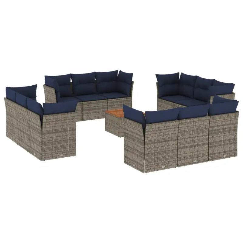 Lounge Tuinset van Poly Rattan en Gepoedercoat Staal voor Buiten - Tuinsets