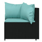 Lounge Tuinset van Poly Rattan met Eenvoudig Schoon en Geharde Glas - Tuinsets