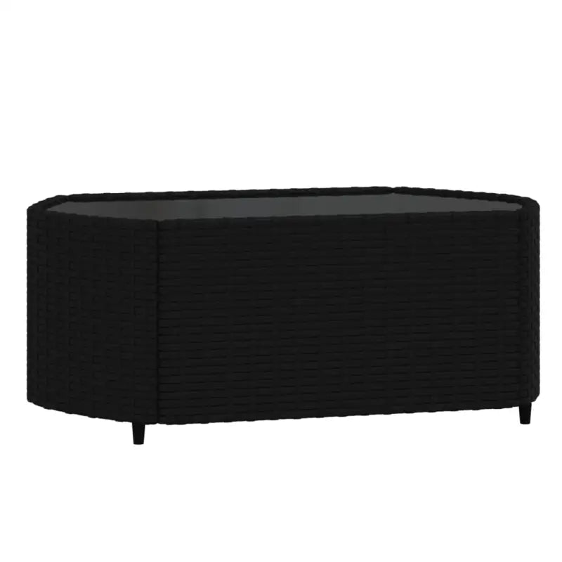 Lounge Tuinset van Poly Rattan met Eenvoudig Schoon en Geharde Glas - Tuinsets