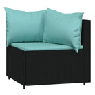 Lounge Tuinset van Poly Rattan met Eenvoudig Schoon en Geharde Glas - Tuinsets