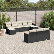 Lounge Tuinset van Zwart Gepoedercoat Staal met Comfortabele Afmetingen - Tuinsets