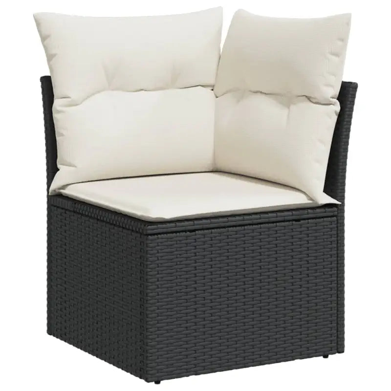 Lounge Tuinset van Zwart Gepoedercoat Staal voor Terras en Tuin - Tuinsets