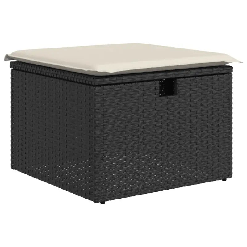 Lounge Tuinset van Zwart Gepoedercoat Staal voor Terras en Tuin - Tuinsets
