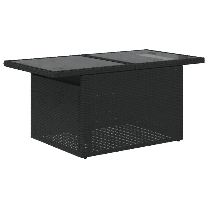 Lounge Tuinset van Zwart Gepoedercoat Staal voor Terras en Tuin - Tuinsets