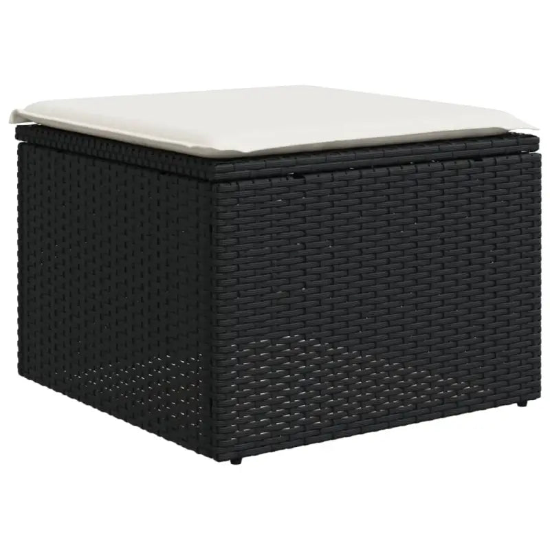 Lounge Tuinset van Zwart Gepoedercoat Staal voor Terras en Tuin - Tuinsets