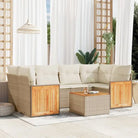 Lounge tuinset van zwart materiaal en gepoedercoat staal voor buiten - beige en crèmekleurig - Tuinsets