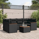 Lounge tuinset van zwart materiaal met gepoedercoat staal en waterdichte tas - Zwart - Tuinsets