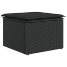 Lounge Tuinset van zwart materiaal met waterdichte tas en gepoedercoat staal - Tuinsets